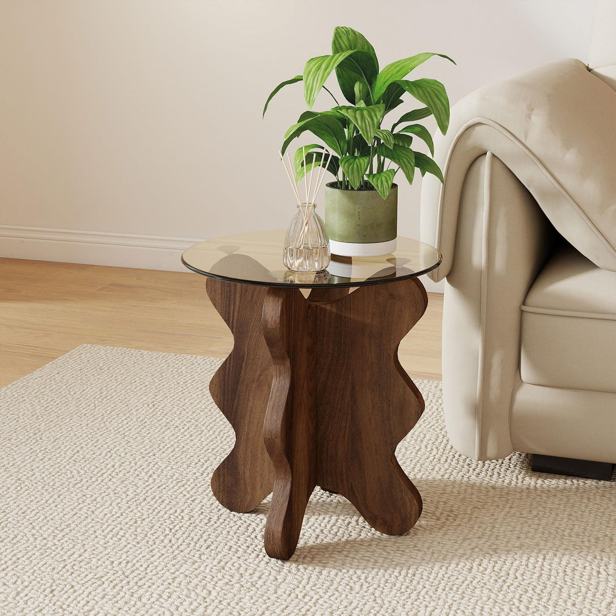 Tempered Glass Coffee and Side Table Set