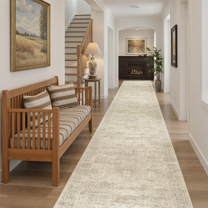 Washable Area Rug with Non Slip Backing