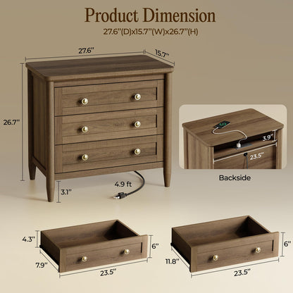 Modern Nightstand – Minimalist Bedside Storage
