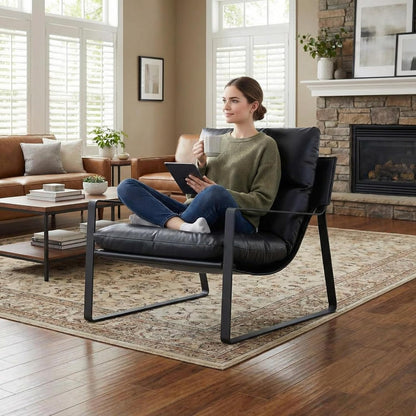 Modern Accent Armchair – Sculpted Lounge Design