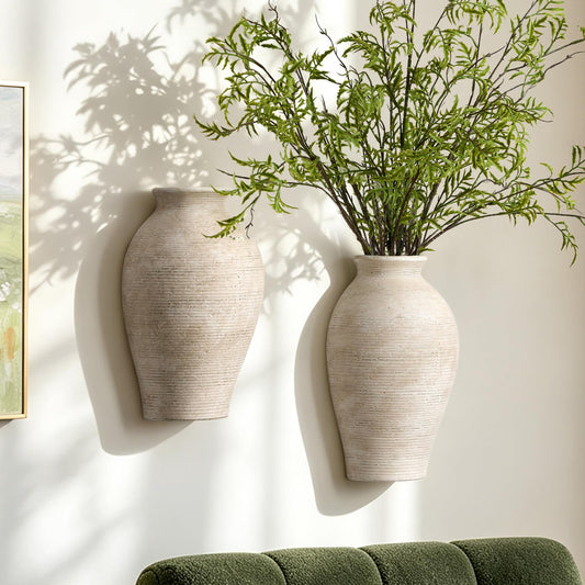 Ceramic Flower Vase – Rustic Farmhouse Design