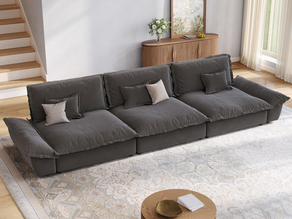 Oversized Modular Sectional Sofa – Deep Seat Design