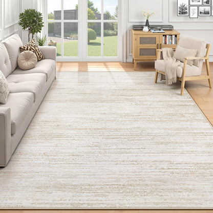 Washable Area Rug with Modern Printed Design