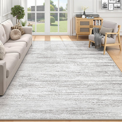 Washable Area Rug with Modern Printed Design