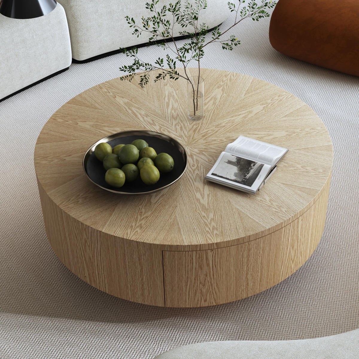 Modern Coffee Table with Sculptural Design