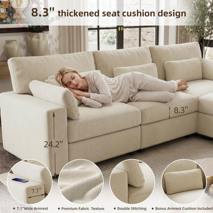 WorthFurni Modular Sectional Sofa