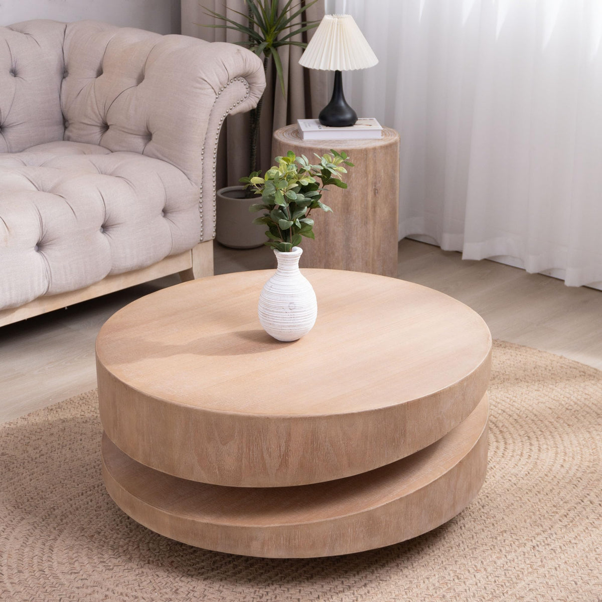 Modern Coffee Table with Sculptural Design