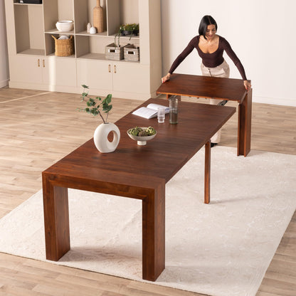 Solid Wood Extendable Dining Table for 2 to 12
