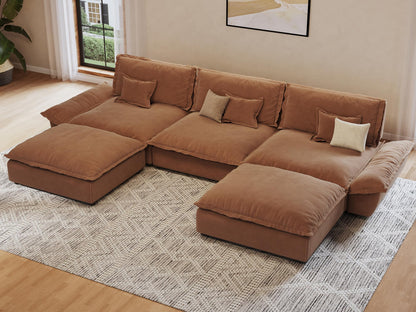Oversized Modular Sectional Sofa – Deep Seat Design