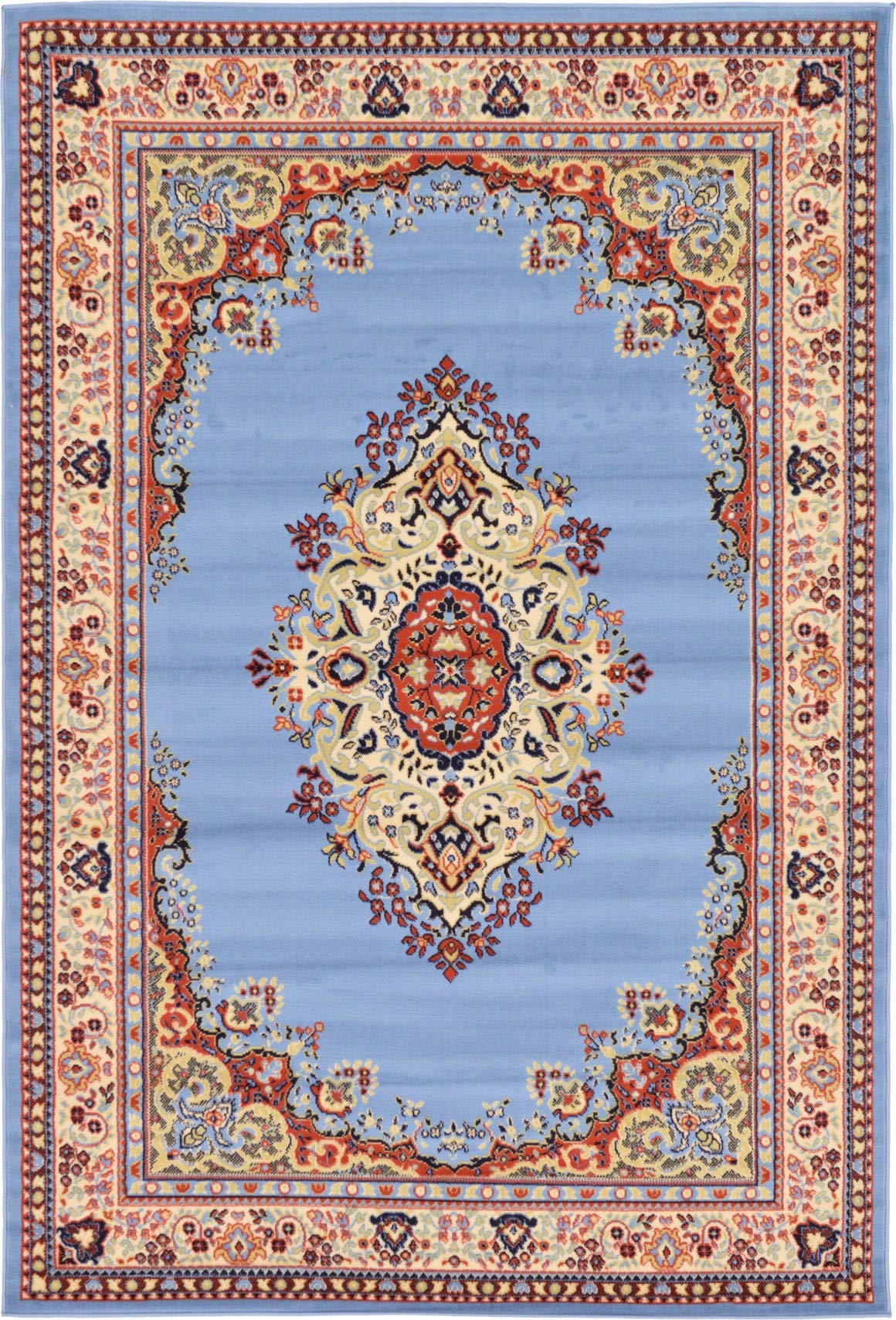 Unique Loom Reza Collection Traditional Persian Style Area Rug