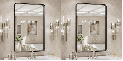 Rounded Rectangle Vanity Mirror – Metal Frame