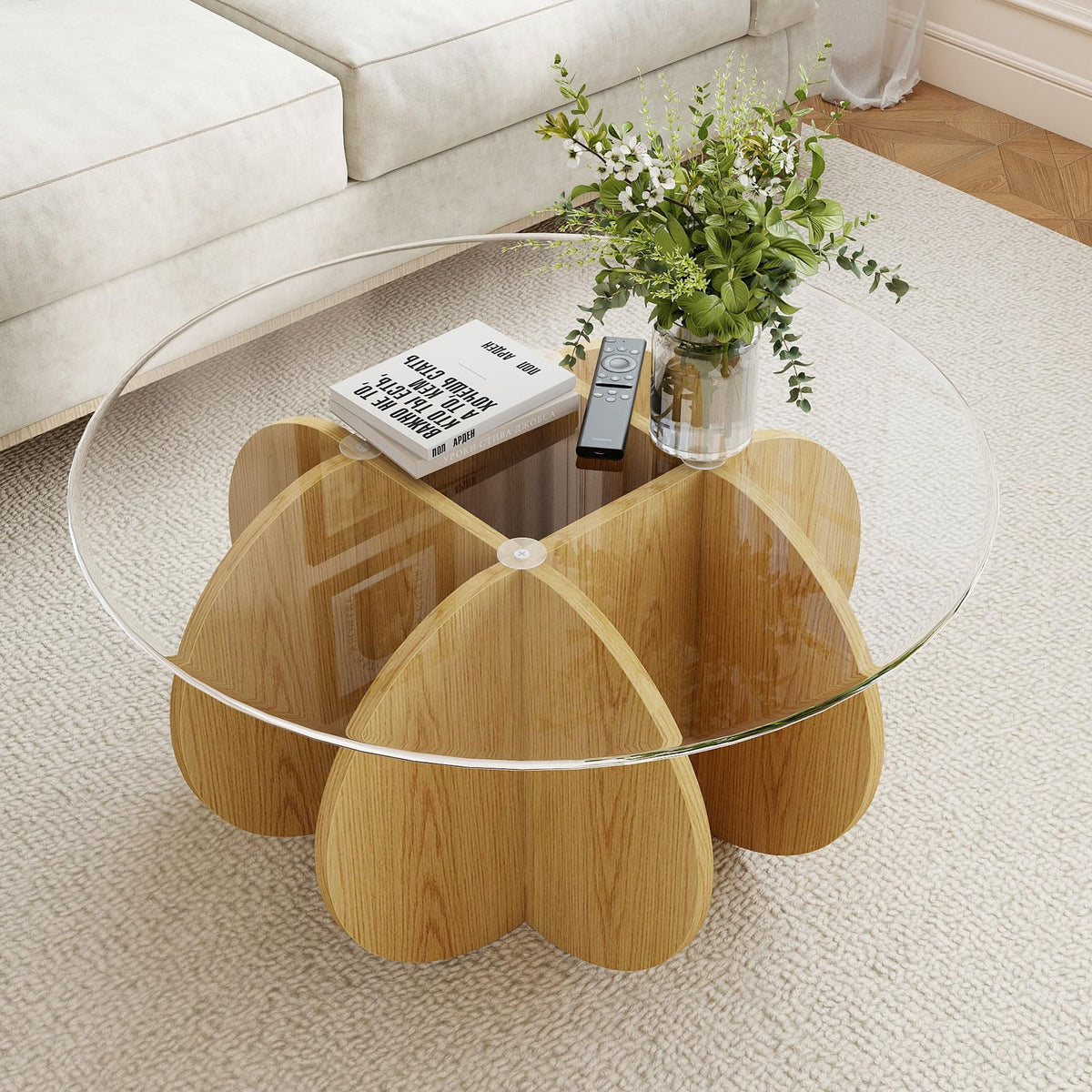 Tempered Glass Coffee and Side Table Set