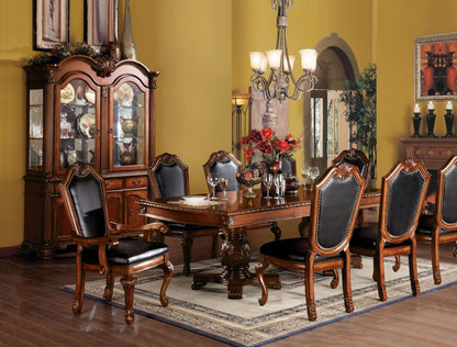 10 Piece Extendable Dining Set with Buffet and Hutch