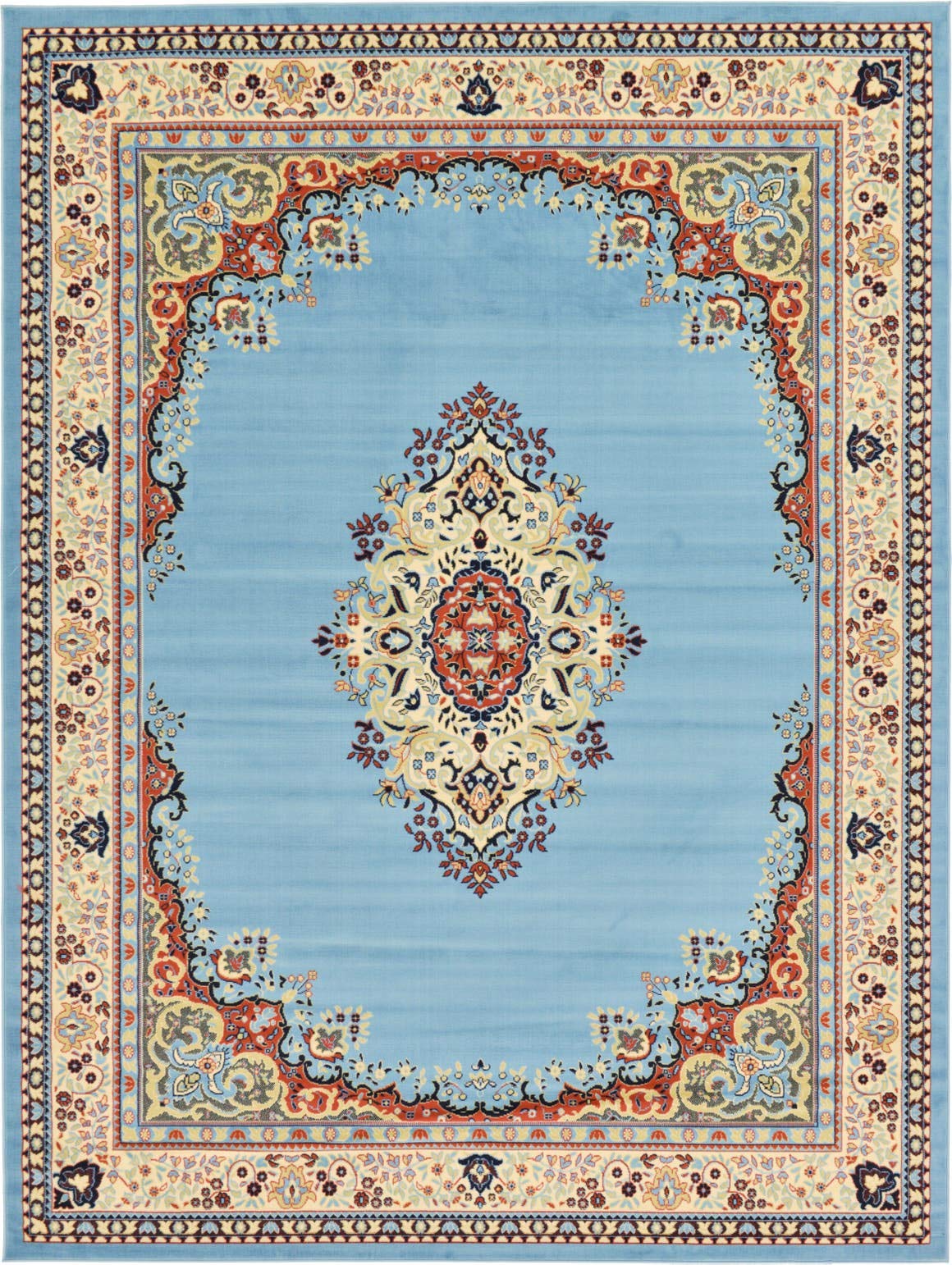 Unique Loom Reza Collection Traditional Persian Style Area Rug