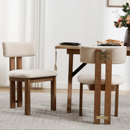 Modern Farmhouse Dining Chairs with Wood Frame