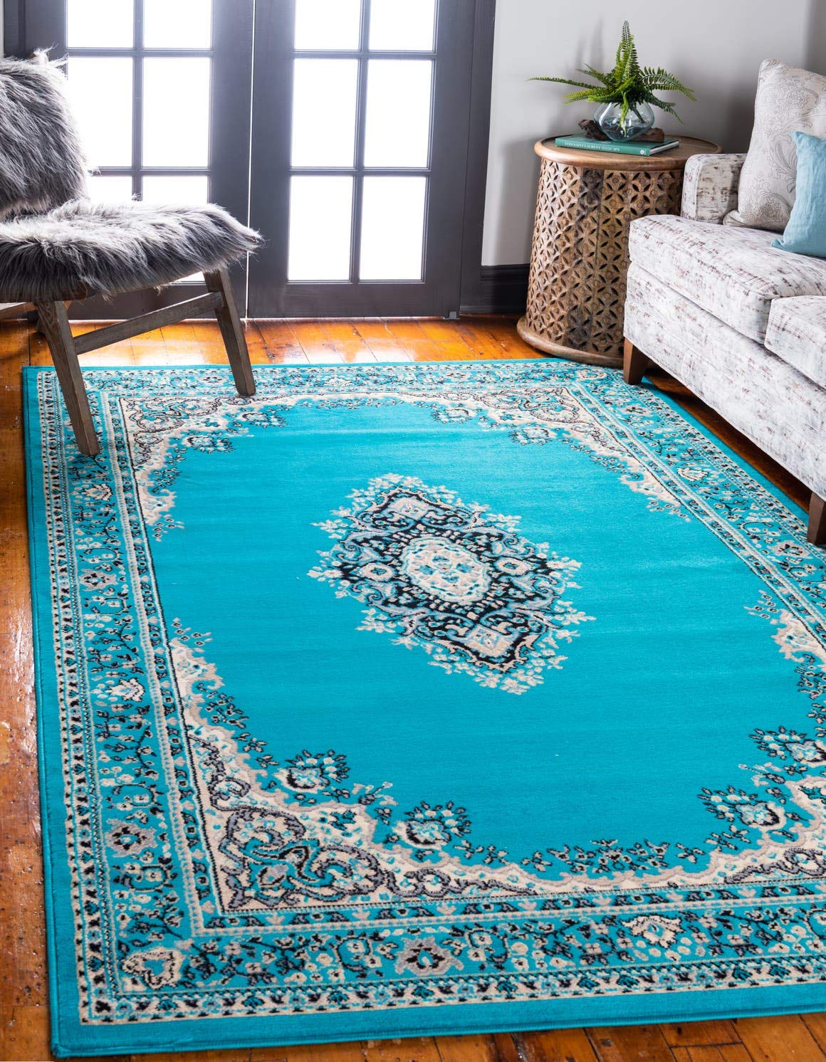 Unique Loom Reza Collection Traditional Persian Style Area Rug