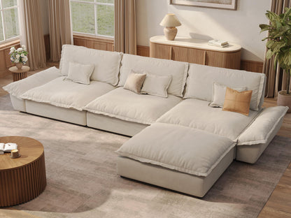 Oversized Modular Sectional Sofa – Deep Seat Design