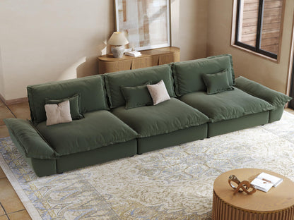 Oversized Modular Sectional Sofa – Deep Seat Design