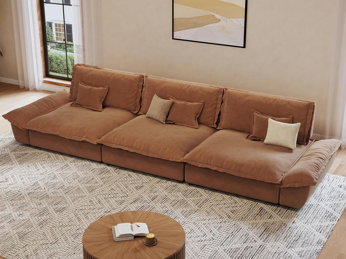 Oversized Modular Sectional Sofa – Deep Seat Design