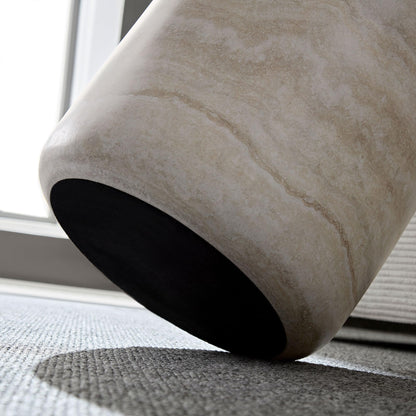 Round Fiberglass Coffee Table with Modern Design