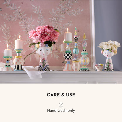 Ceramic Lady Vase – Sculptural Floral Design