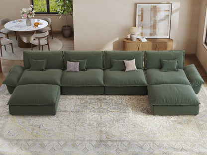 Oversized Modular Sectional Sofa – Deep Seat Design