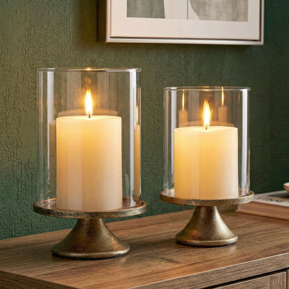 Modern Pillar Candle Holders – Decorative Set