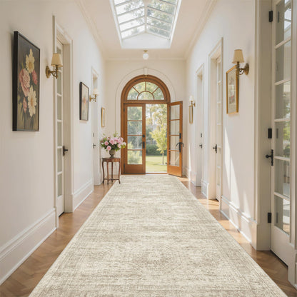 Washable Area Rug with Non Slip Backing