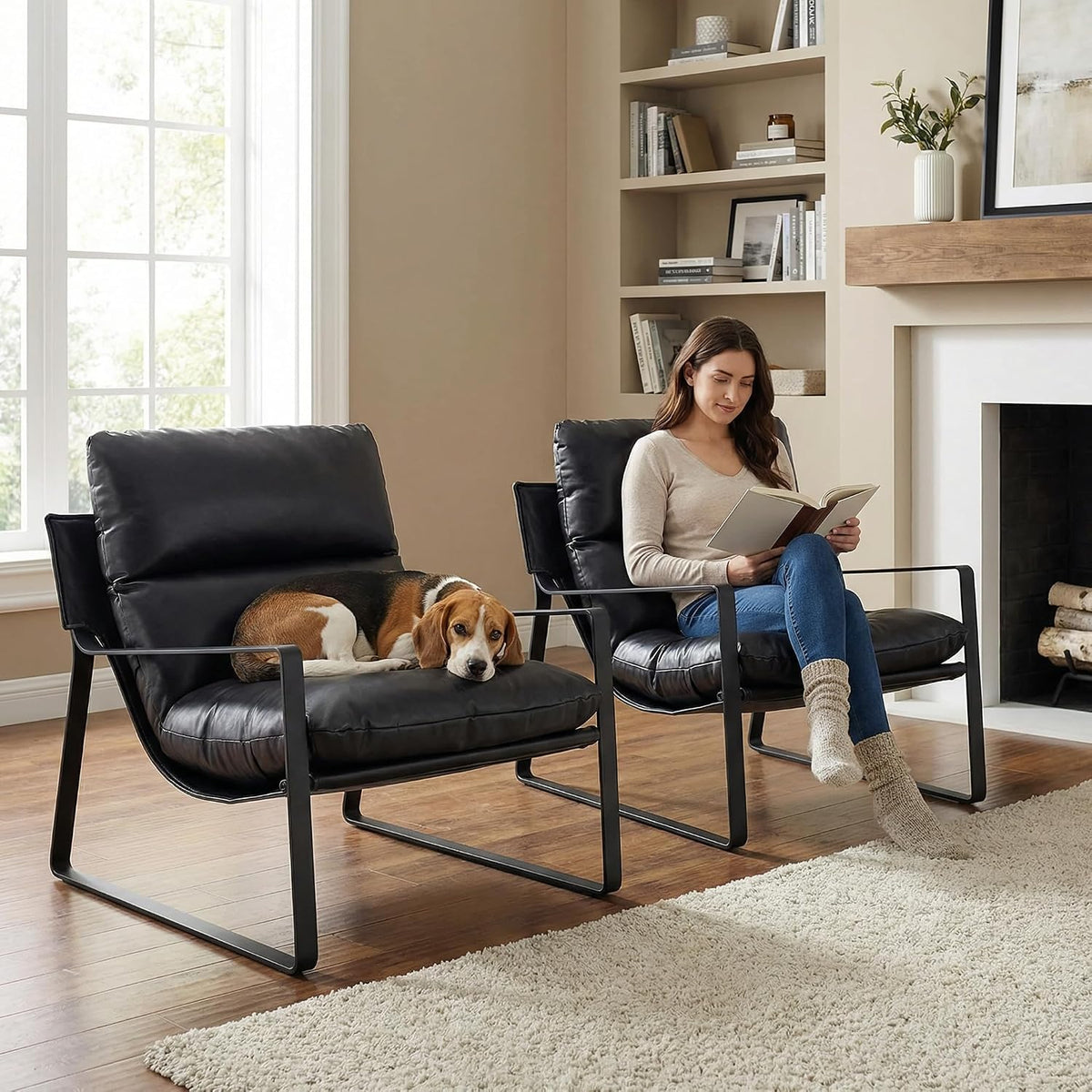 Modern Accent Armchair – Sculpted Lounge Design