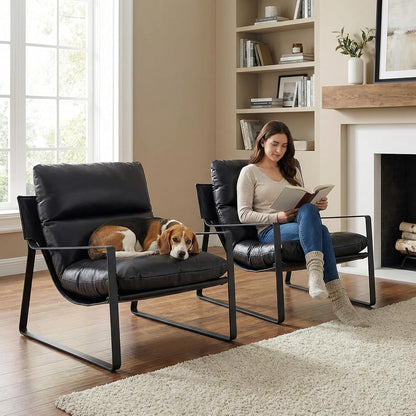 Modern Accent Armchair – Sculpted Lounge Design