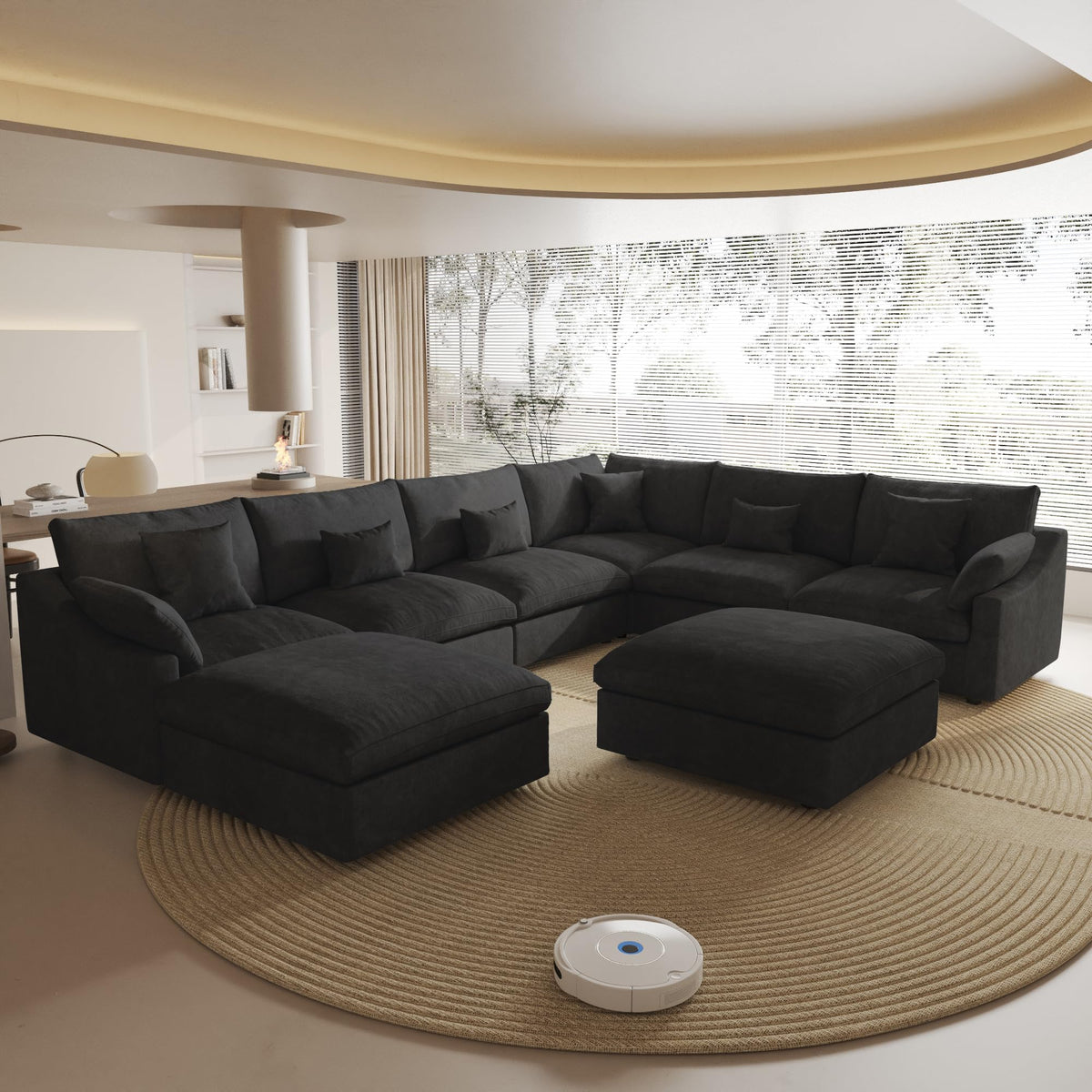Linen Modular Sectional Sofa – Cloud Comfort Design