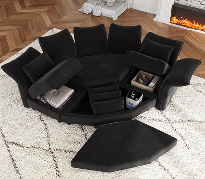 U-Shaped Sectional Sofa – Modern Lounge Design