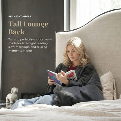 Metal Upholstered Bed – Hammered Steel Frame