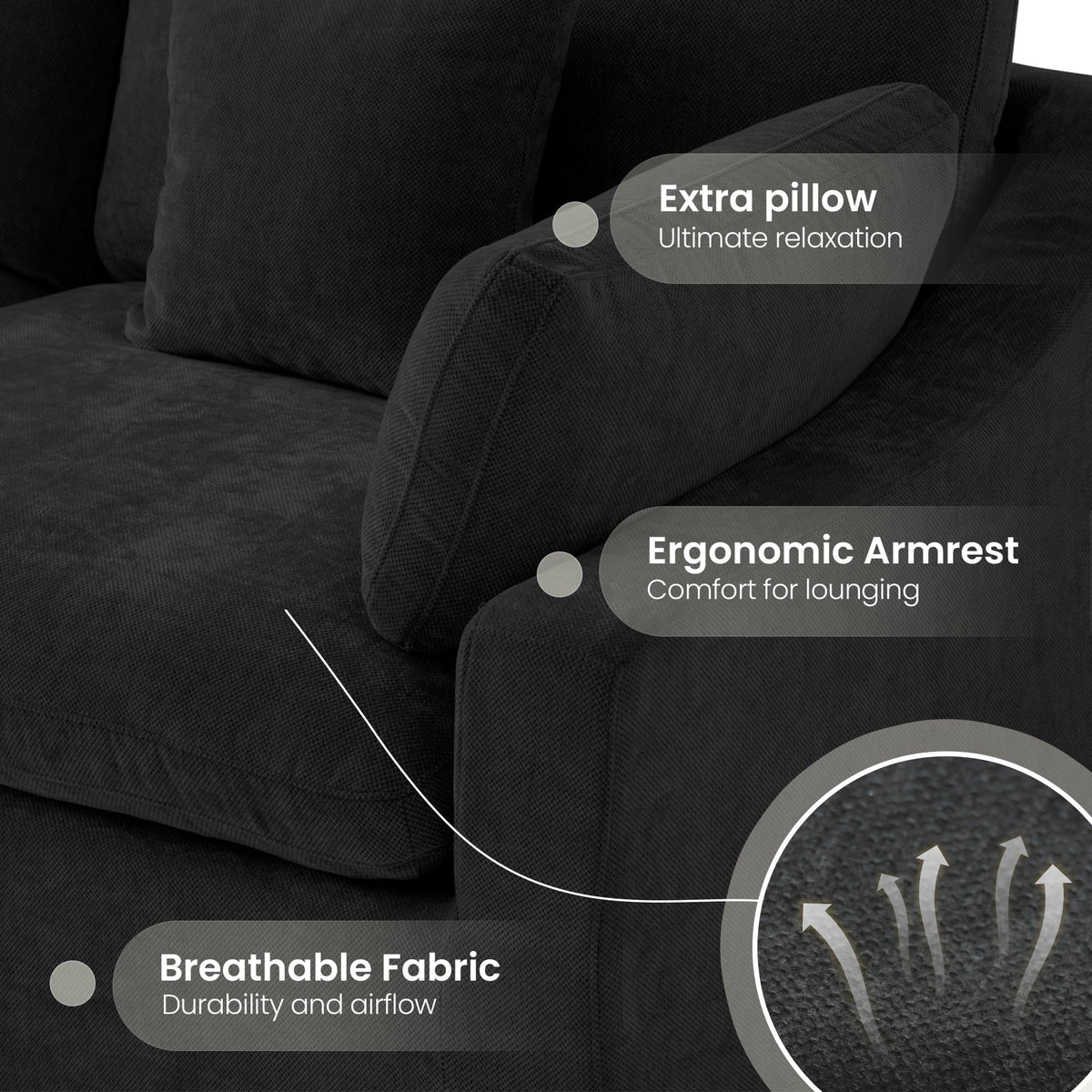 Linen Modular Sectional Sofa – Cloud Comfort Design