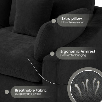 Linen Modular Sectional Sofa – Cloud Comfort Design
