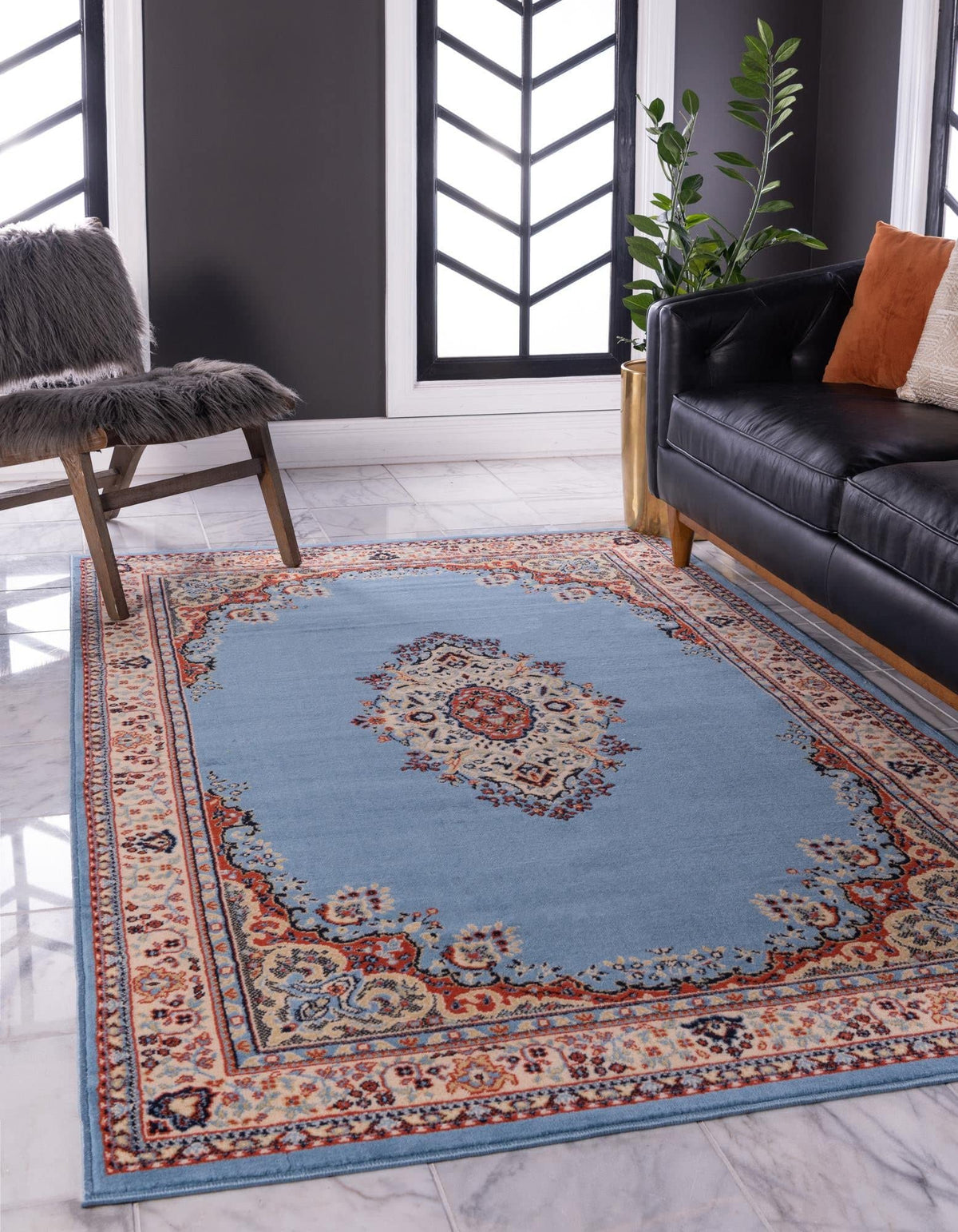 Unique Loom Reza Collection Traditional Persian Style Area Rug