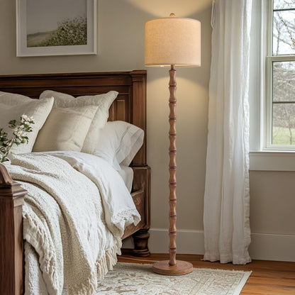62 Inch Farmhouse Floor Lamp with Rustic Design
