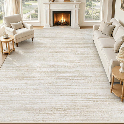 Washable Area Rug with Modern Printed Design