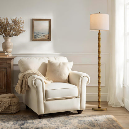 62 Inch Farmhouse Floor Lamp with Rustic Design