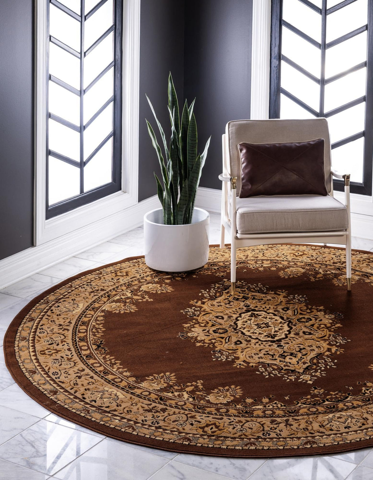 Unique Loom Reza Collection Traditional Persian Style Area Rug
