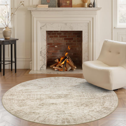 Washable Area Rug with Non Slip Backing