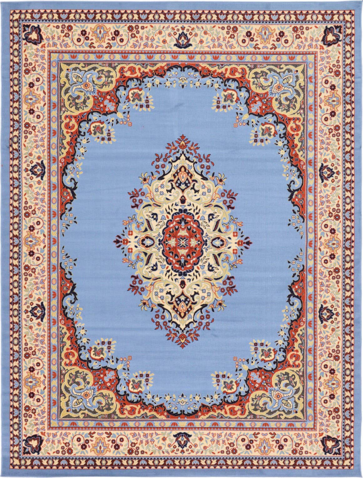 Unique Loom Reza Collection Traditional Persian Style Area Rug