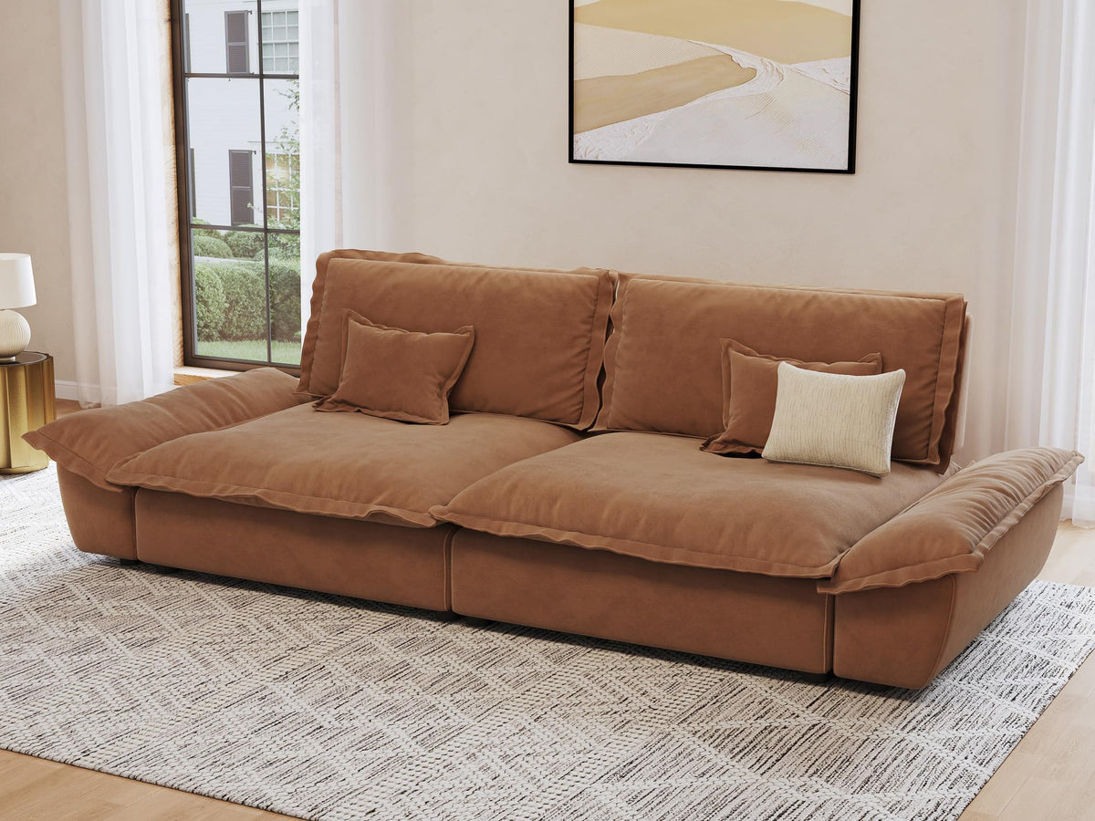 Oversized Modular Sectional Sofa – Deep Seat Design