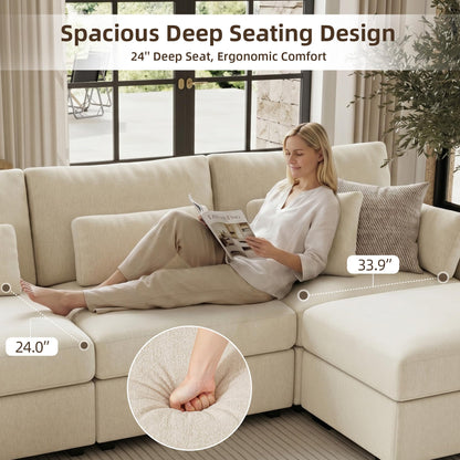 WorthFurni Modular Sectional Sofa