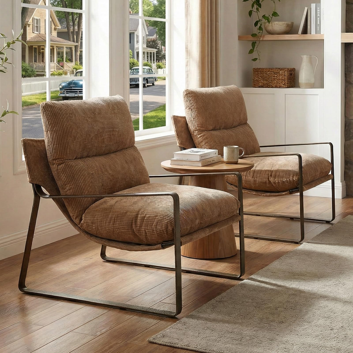 Modern Accent Armchair – Sculpted Lounge Design