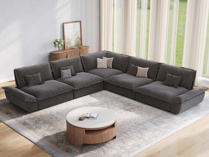 Oversized Modular Sectional Sofa – Deep Seat Design