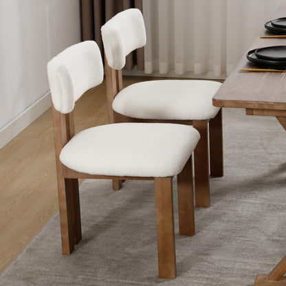 Modern Farmhouse Dining Chairs with Wood Frame
