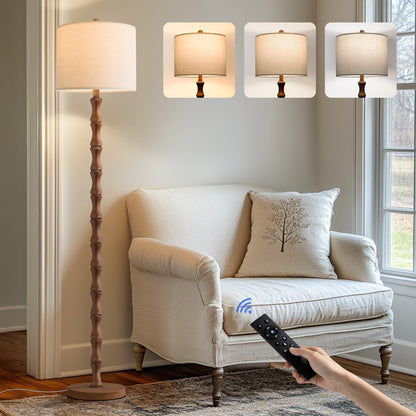 62 Inch Farmhouse Floor Lamp with Rustic Design