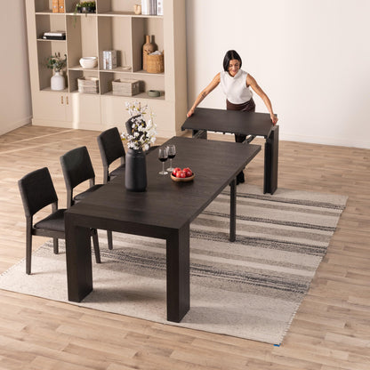 Solid Wood Extendable Dining Table for 2 to 12