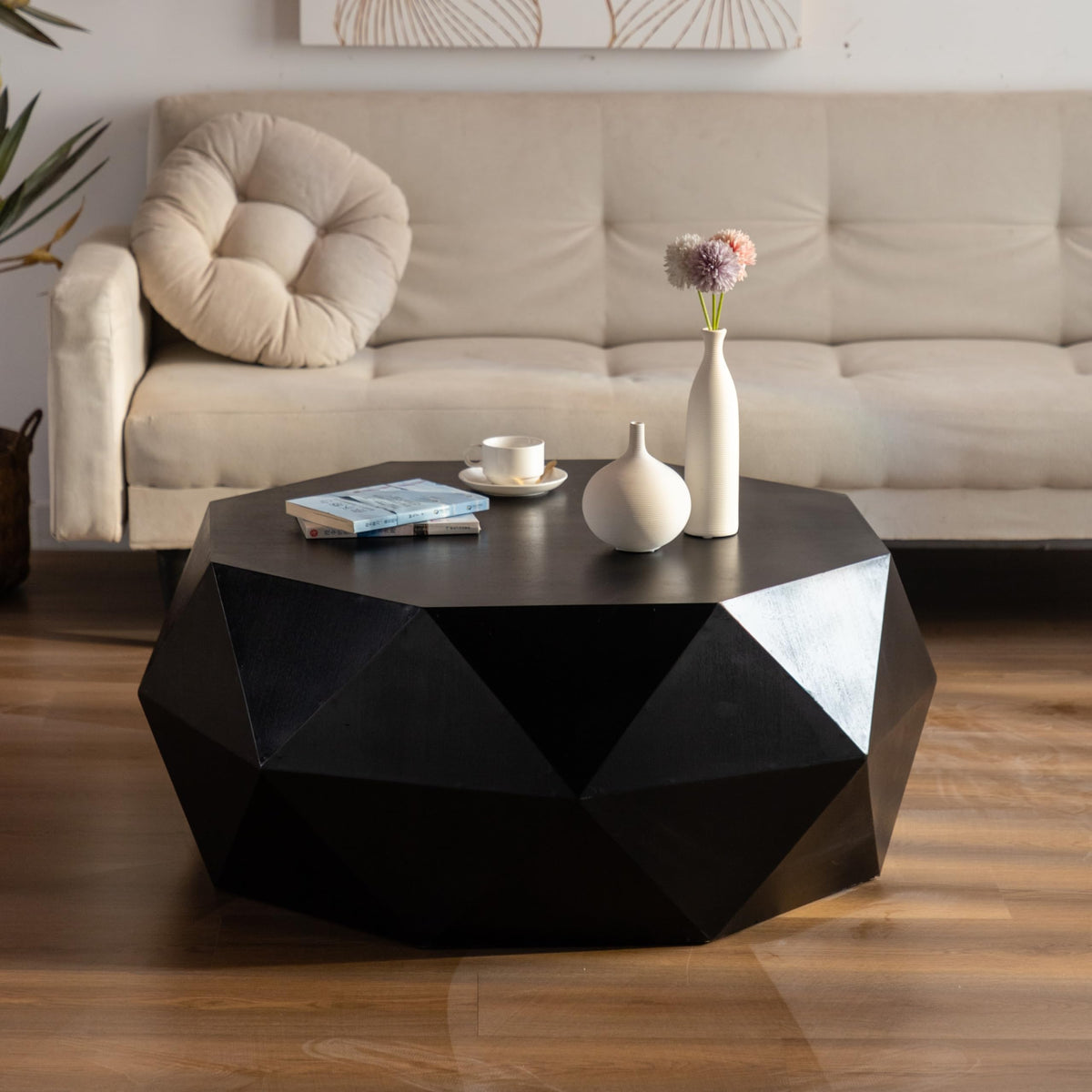 Modern Coffee Table with Sculptural Design